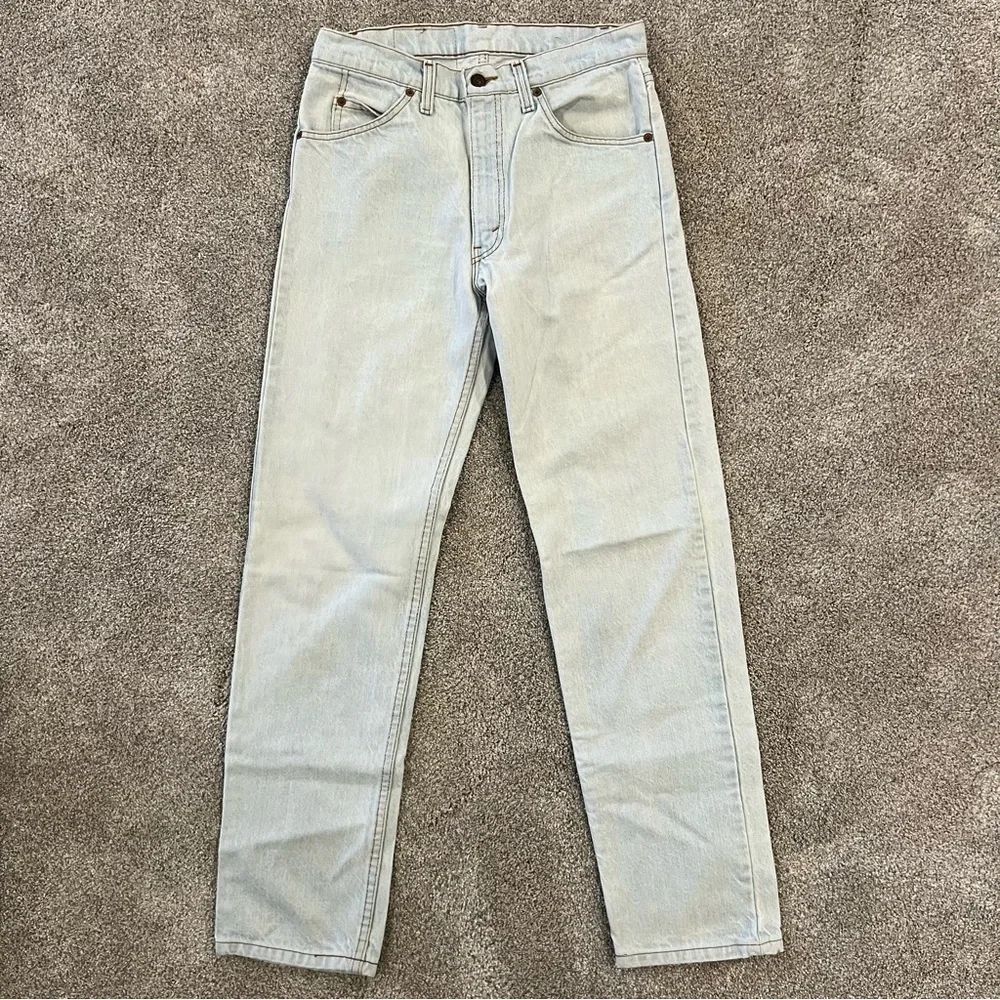 VTG Levi's Blue Jeans Mens 31x32 Orange Tab Vintage Light Wash USA Vintage Levi
